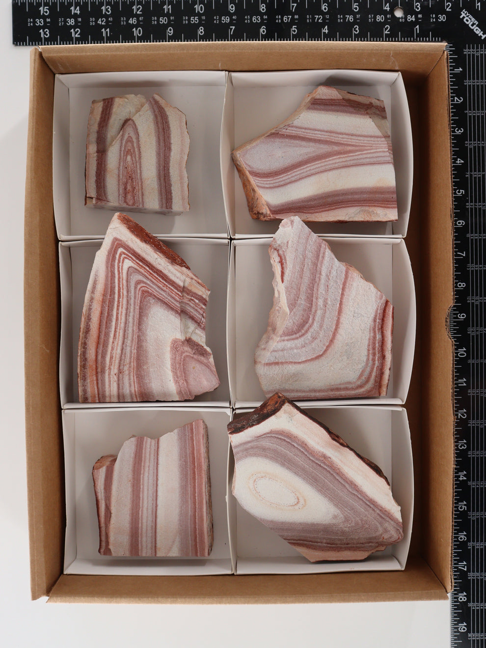 Rhyolite Slices and Slabs Set of 6 | Wholesale – Mi Esperanza Minerals
