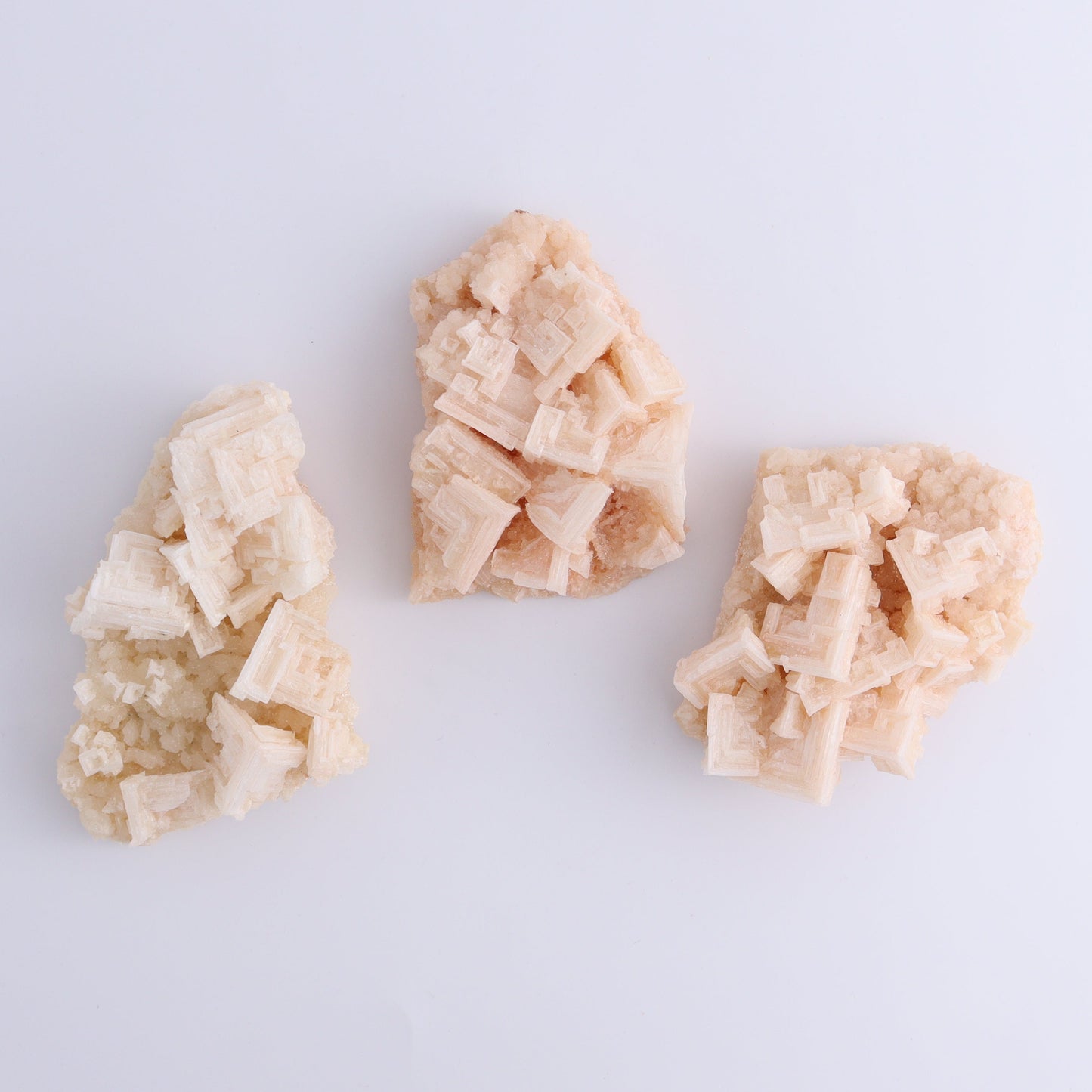 Halite and Halite on Trona from Owens Lake Set of 6 - Expert Wholesale and Supplier of Wholesale Crystals & Bulk Gemstones, ["California","Flats","Halite","halite on trona","Pink Halite","United States"]