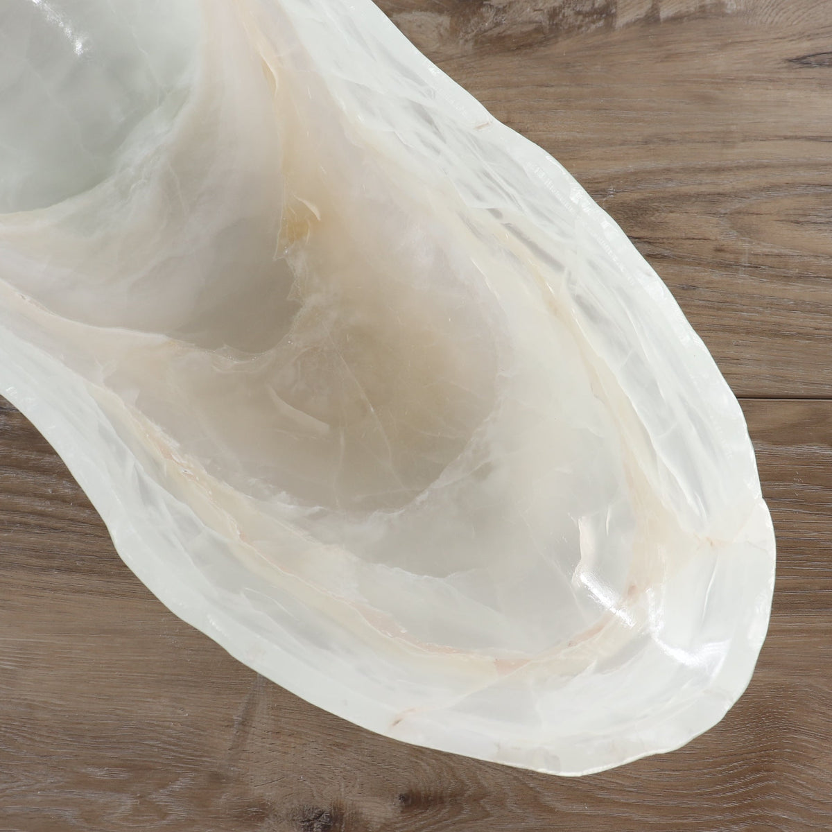 Mexican Onyx/Calcite Canoe Bowl 32"