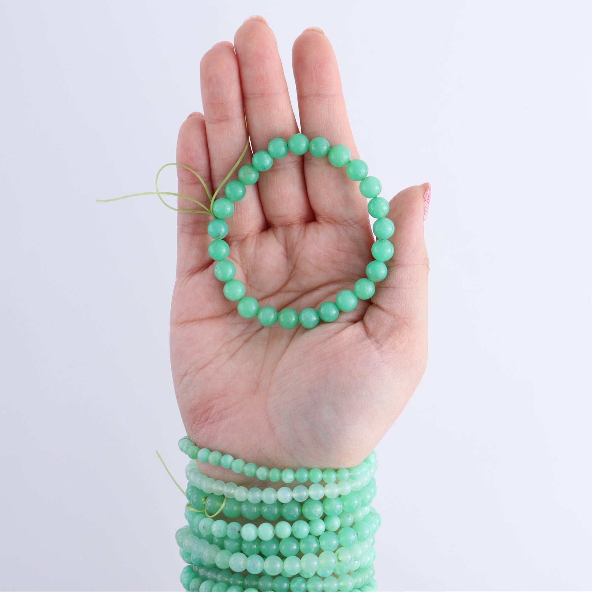 One Chrysoprase Bracelet - Expert Wholesale and Supplier of Wholesale Crystals & Bulk Gemstones, ["Bracelet","bracelets","Chrysoprase"]