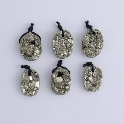 Pyrite Pendants Set of 6 - Expert Wholesale and Supplier of Wholesale Crystals & Bulk Gemstones, ["Pendant","Pendants","Pyrite"]