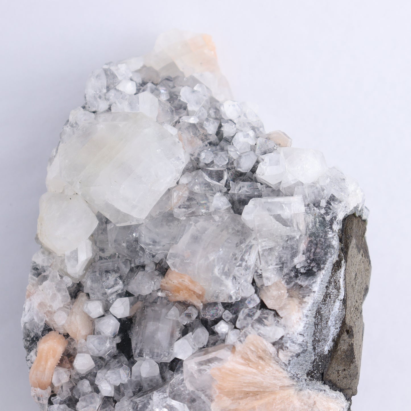 Apophyllite on Chalcedony Cluster - Expert Wholesale and Supplier of Wholesale Crystals & Bulk Gemstones, ["Apophyllite","Chalcedony","Clusters"]