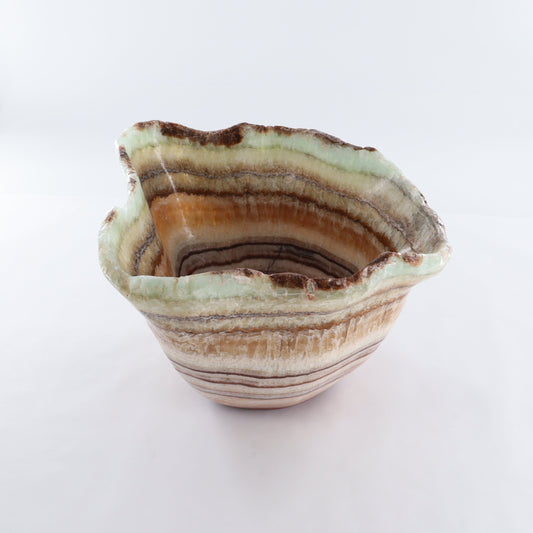 Mexican Onyx/Calcite Bowl - Expert Wholesale and Supplier of Wholesale Crystals & Bulk Gemstones, ["Bowls","Calcite","Mexico","onyx"]