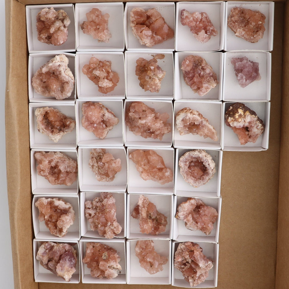 Pink Amethyst Geodes Set of 27