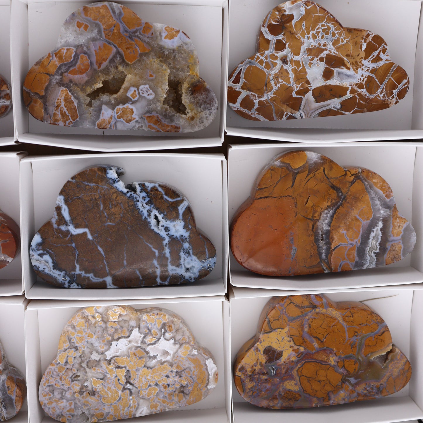 Brecciated Jasper Clouds Set of 9 - Expert Wholesale and Supplier of Wholesale Crystals & Bulk Gemstones, ["Brecciated Jasper","Clouds","Indonesia"]