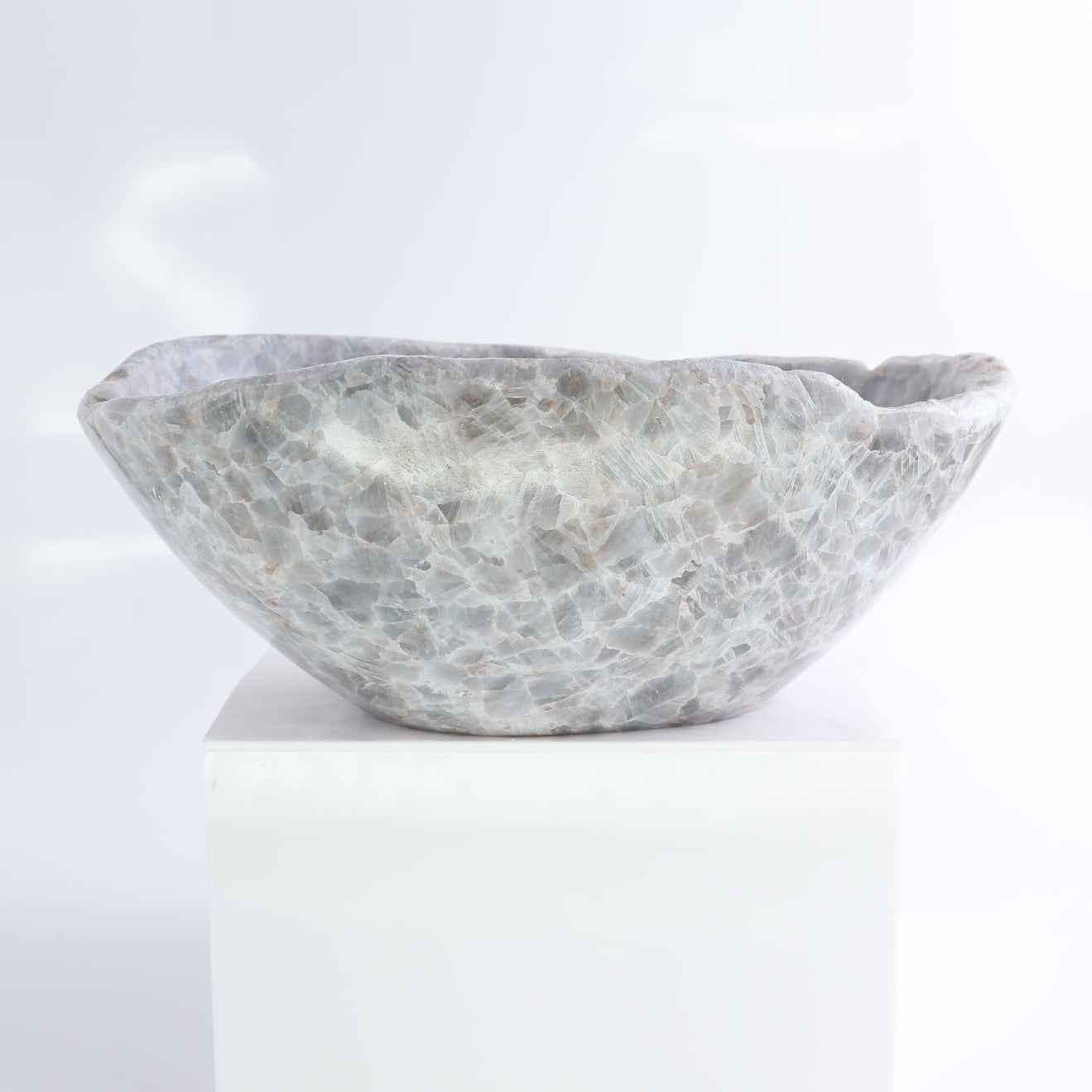 Blue Calcite Bowl 10"