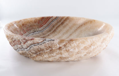 Mexican Onyx/Calcite Oval Sink Bowl