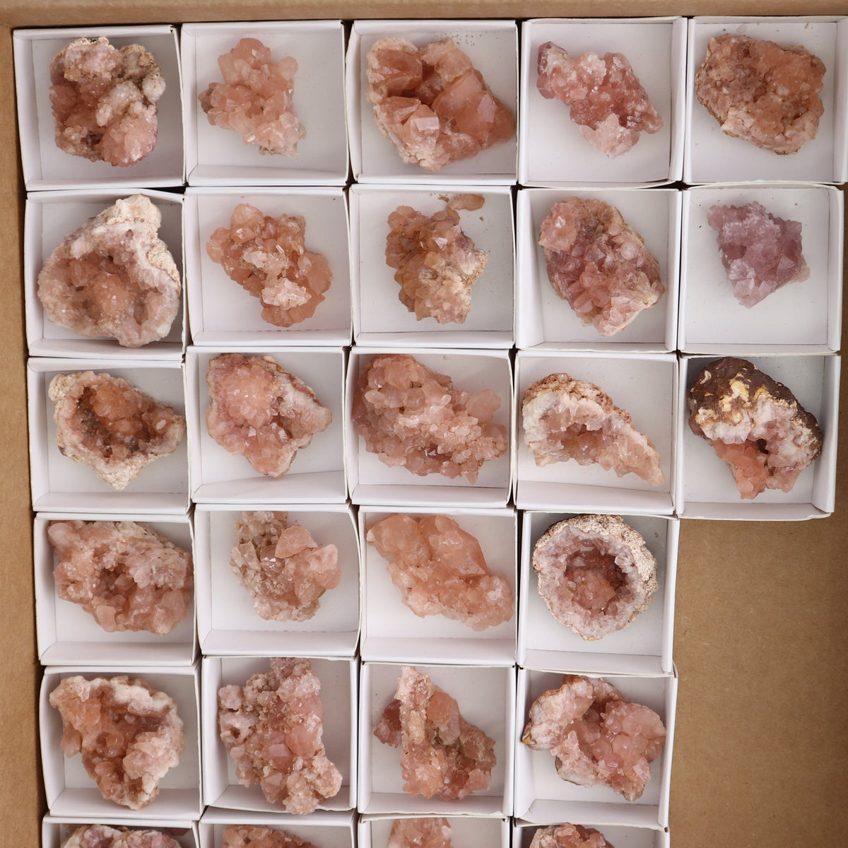 Pink Amethyst Geodes Set of 27