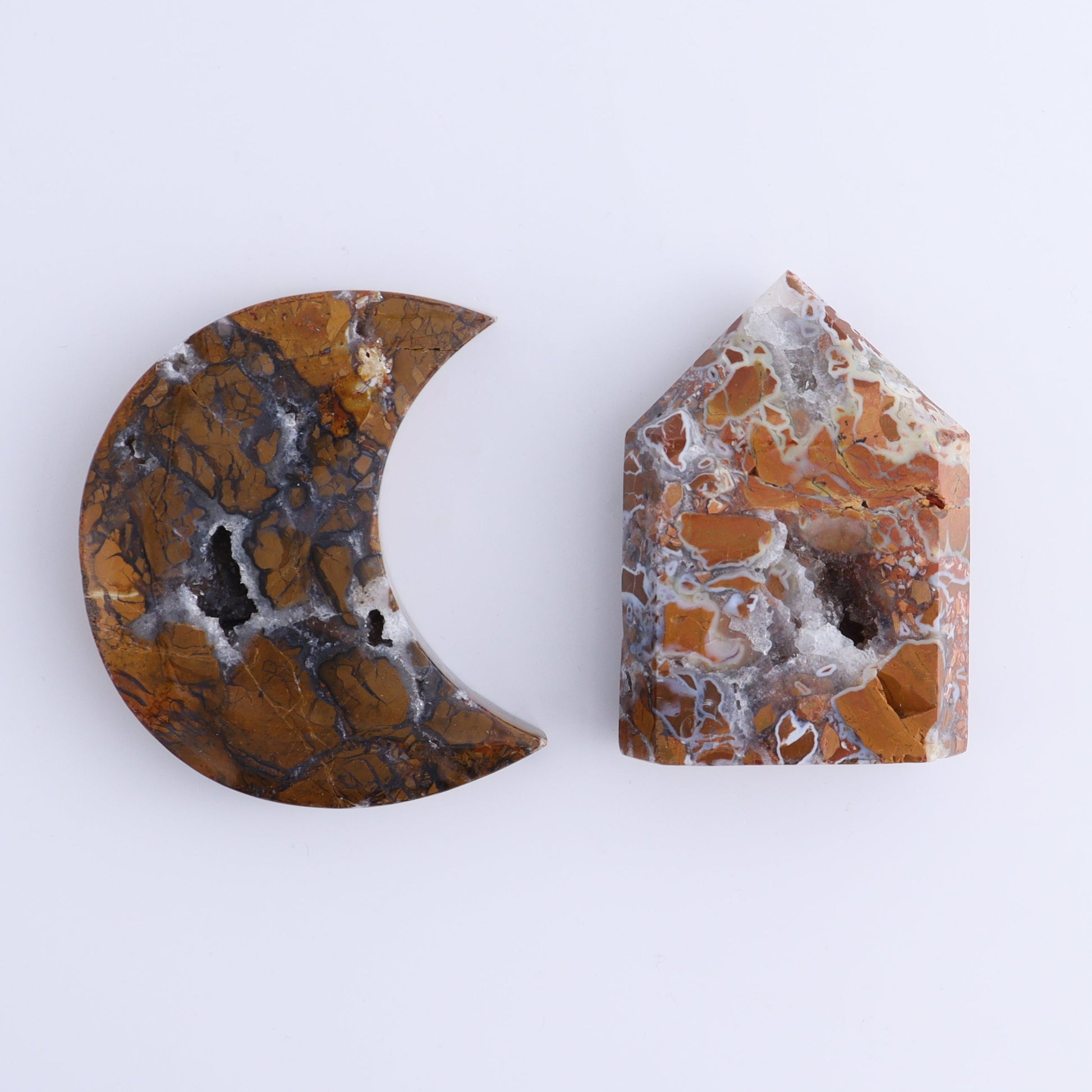 Brecciated Jasper Moons, Stars, Towers, Clouds, and Flames Set of 10 - Expert Wholesale and Supplier of Wholesale Crystals & Bulk Gemstones, ["Brecciated Jasper","Clouds","flames","Indonesia","moons","stars","Towers"]