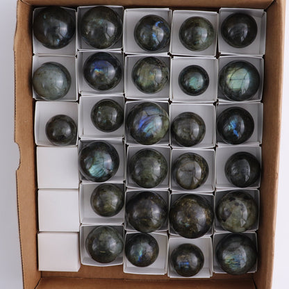 Labradorite Spheres Set of 27