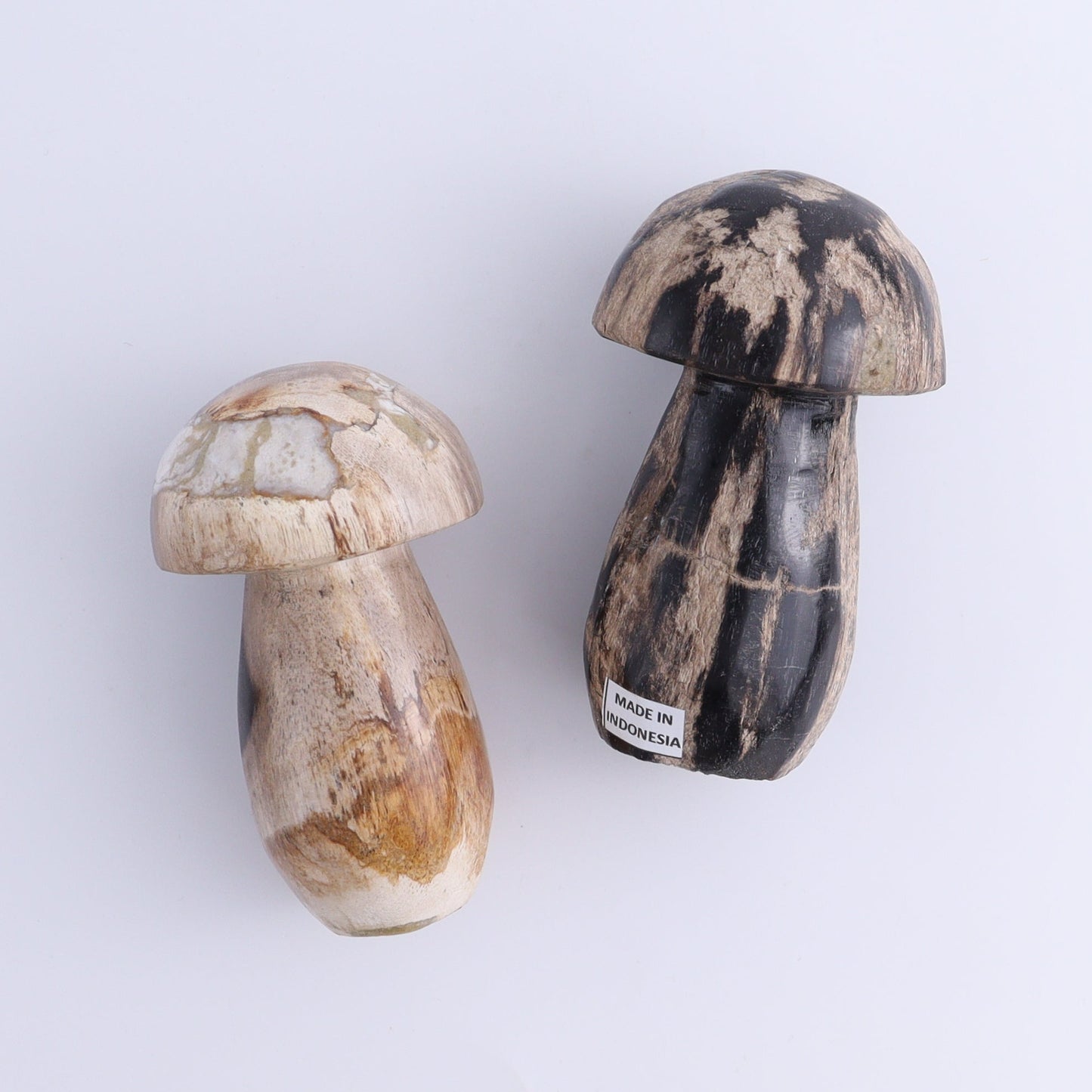 Petrified Wood Mushrooms Set of 4 - Expert Wholesale and Supplier of Wholesale Crystals & Bulk Gemstones, ["Indonesia","Mushrooms","Petrified Wood"]
