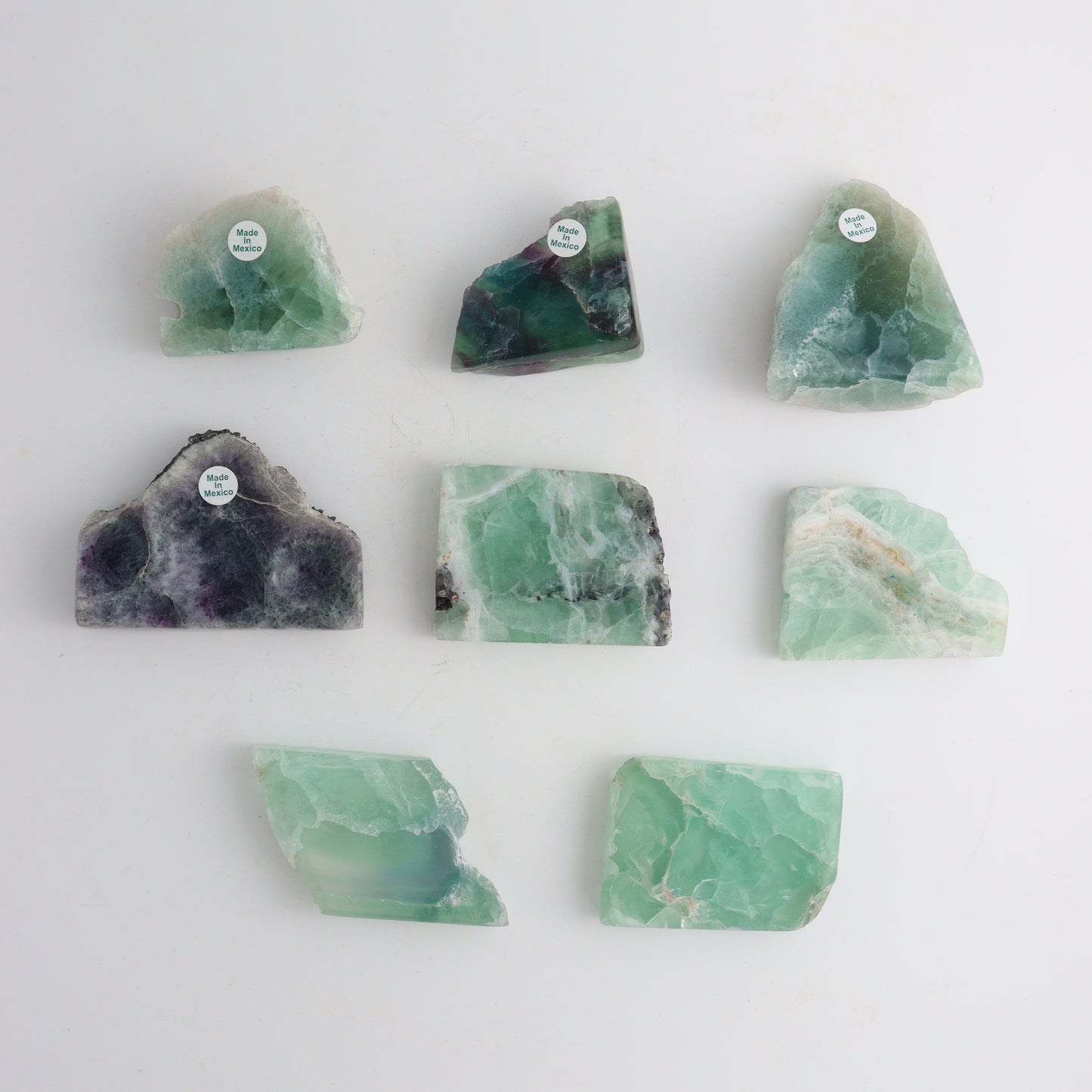 Fluorite Slices - Expert Wholesale and Supplier of Wholesale Crystals & Bulk Gemstones, ["Fluorite","Mexico","Slices and Slabs"]