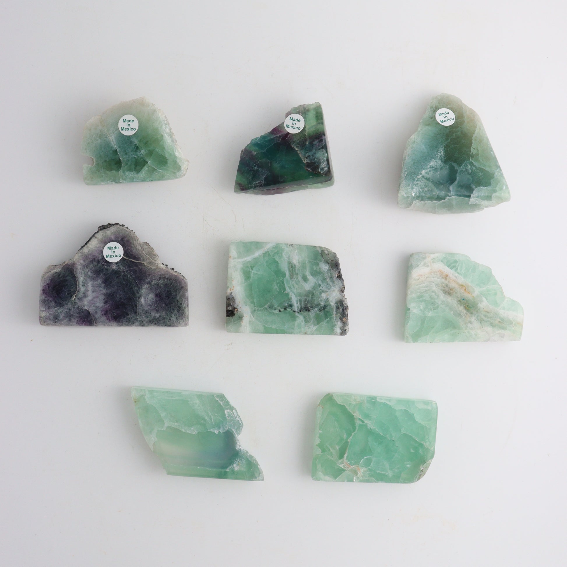 Fluorite Slices - Expert Wholesale and Supplier of Wholesale Crystals & Bulk Gemstones, ["Fluorite","Mexico","Slices and Slabs"]