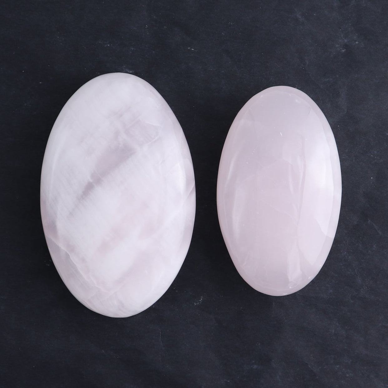 Pink Mangano Calcite Palm Stone Set of 6