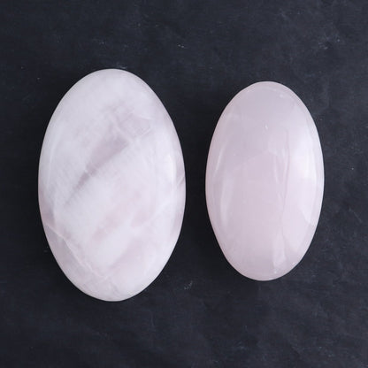 Pink Mangano Calcite Palm Stone Set of 6