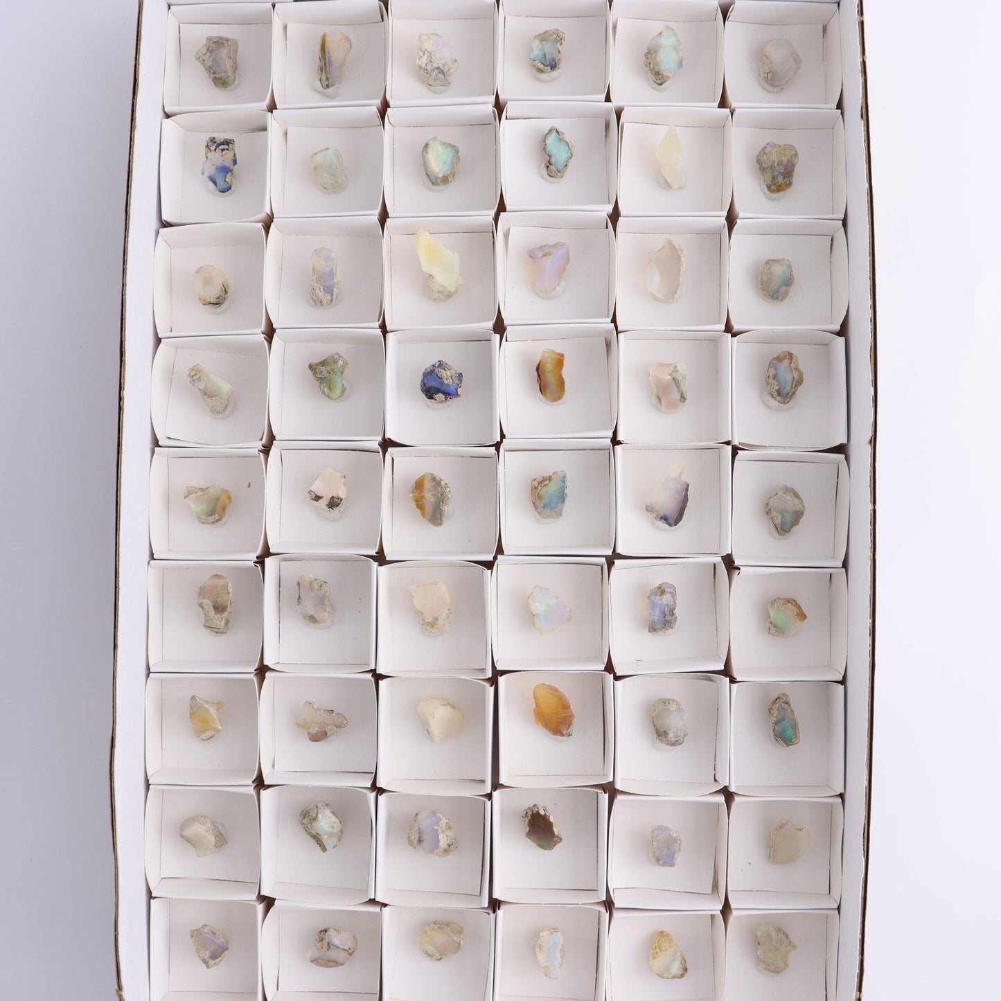 Ethiopian Opal Set of 54 - Expert Wholesale and Supplier of Wholesale Crystals & Bulk Gemstones, ["Ethiopia","ethiopian opal","Opal"]