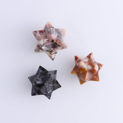 Mixed Stones Stars Set of 12 - Expert Wholesale and Supplier of Wholesale Crystals & Bulk Gemstones, ["jasper","Quartz","Rose Quartz","stars"]