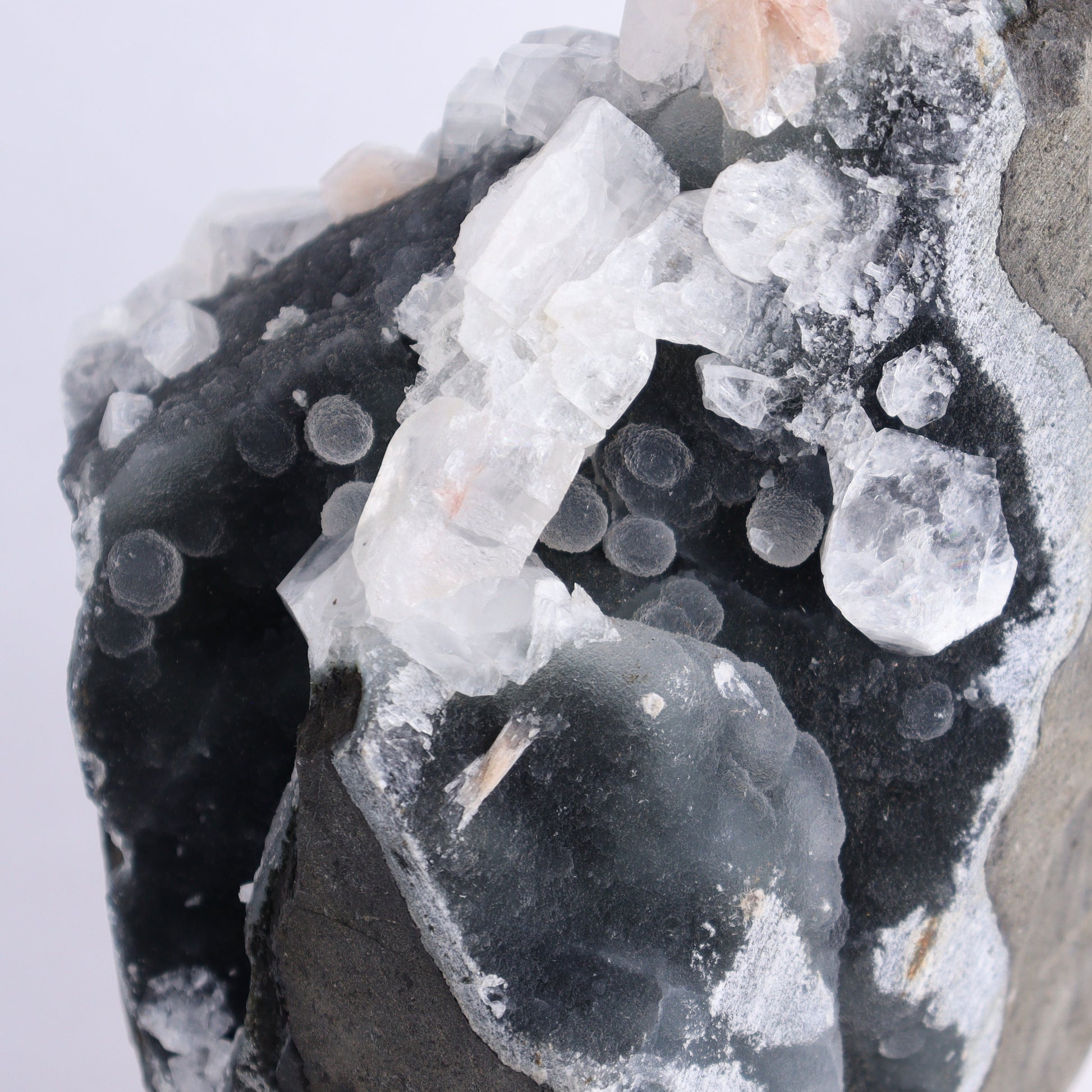 Apophyllite on Chalcedony Cluster - Expert Wholesale and Supplier of Wholesale Crystals & Bulk Gemstones, ["Apophyllite","Chalcedony","Clusters"]