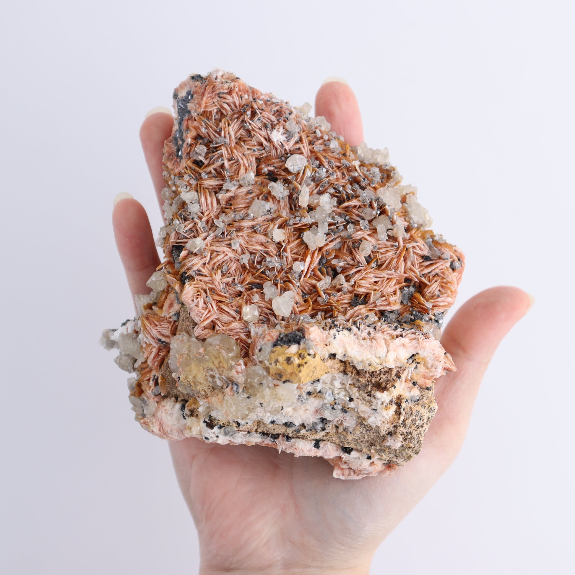 Cerussite Barite from Morocco Flat - Expert Wholesale and Supplier of Wholesale Crystals & Bulk Gemstones, ["Cerussite Barite","close_50","Flats","Morocco"]