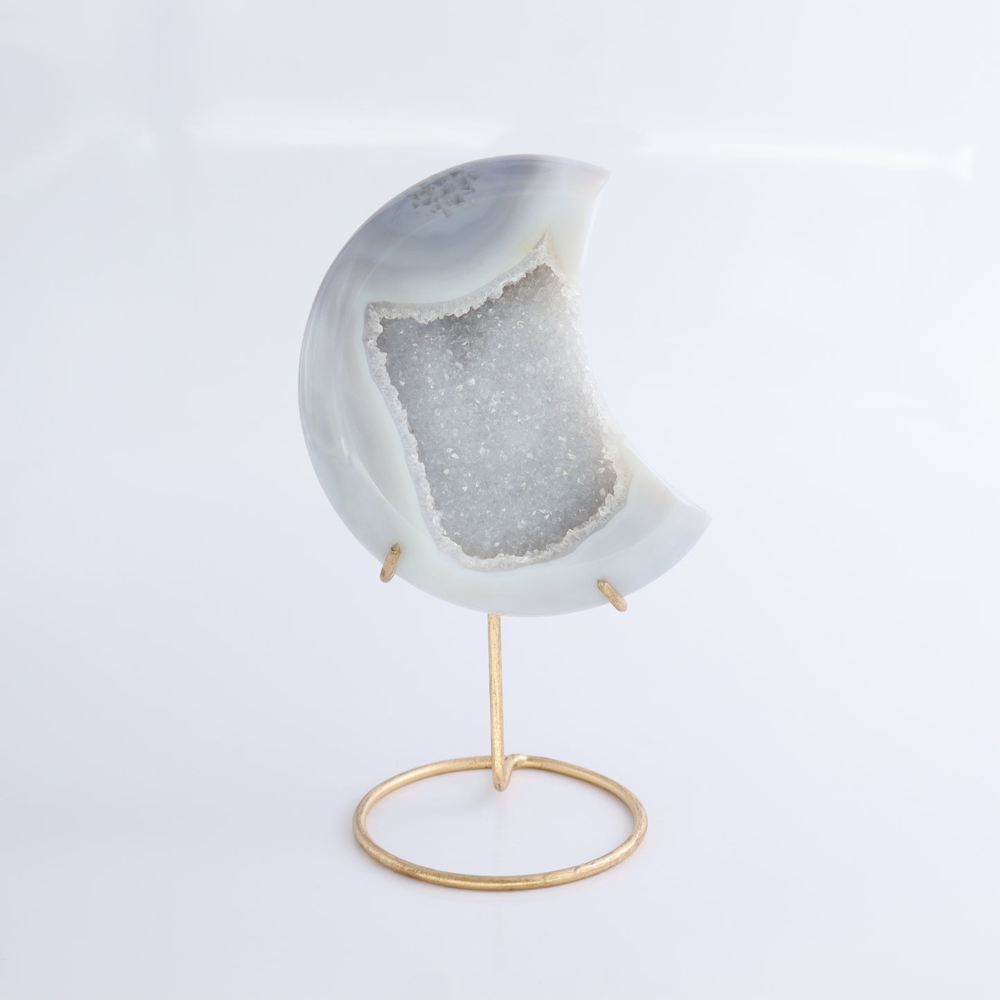 Agate Moons with Stand Set of 5 - Expert Wholesale and Supplier of Wholesale Crystals & Bulk Gemstones, ["Agate","Brazil","moons"]