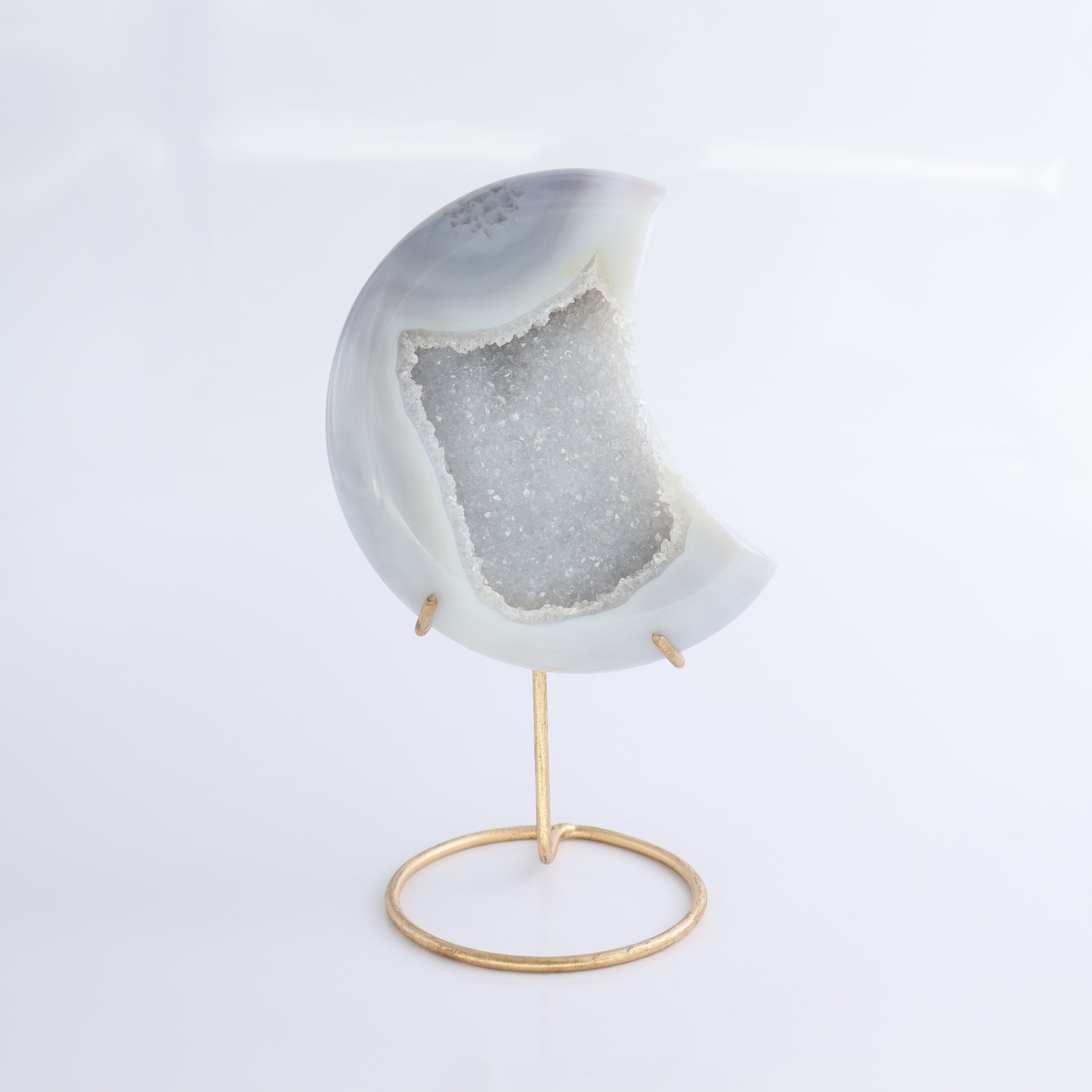 Agate Moons with Stand Set of 5 - Expert Wholesale and Supplier of Wholesale Crystals & Bulk Gemstones, ["Agate","Brazil","moons"]