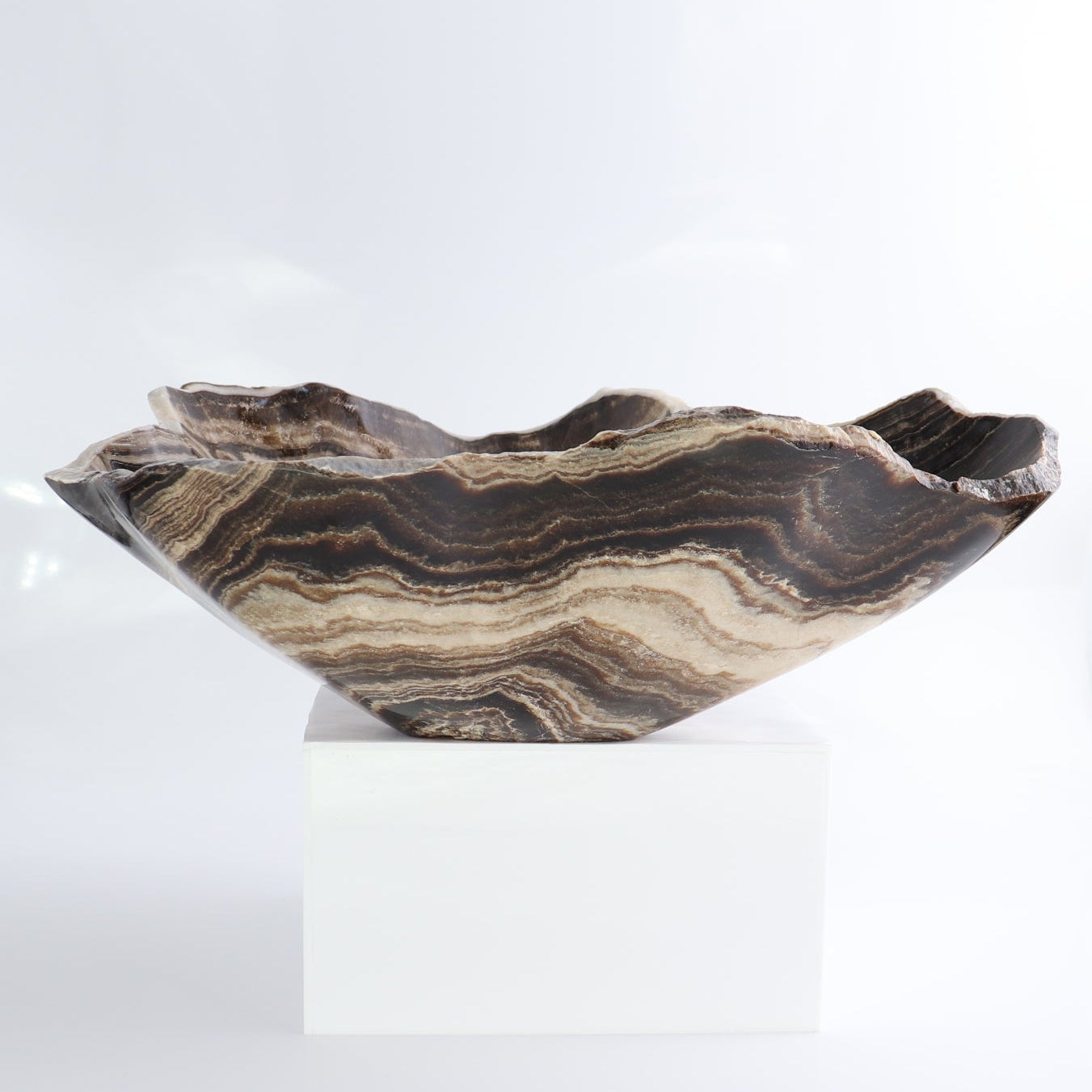 Mexican Onyx/Calcite Bowl 14"