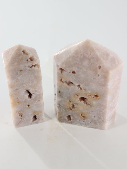 Pink Amethyst Towers Set of 2 - Expert Supplier of Wholesale Crystals & Bulk Gemstones