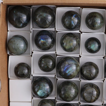 Labradorite Spheres Set of 27
