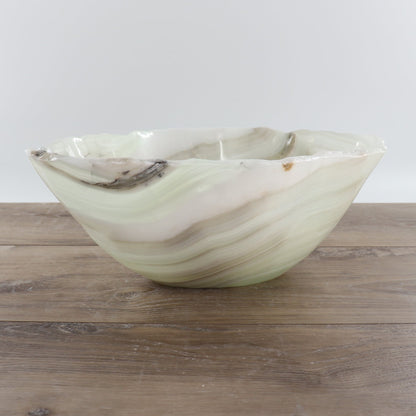 Mexican Onyx/Calcite Bowl 15"