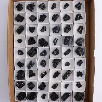 Black Tourmaline Roughs Set of 54 - Expert Wholesale and Supplier of Wholesale Crystals & Bulk Gemstones, ["Black Tourmaline","Madagascar","Rough","Tourmaline"]