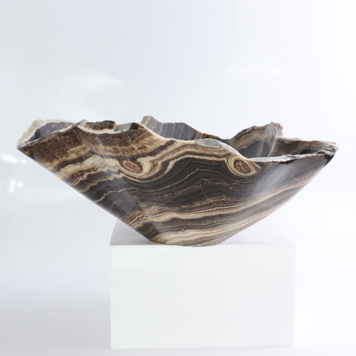 Mexican Onyx/Calcite Bowl 14"