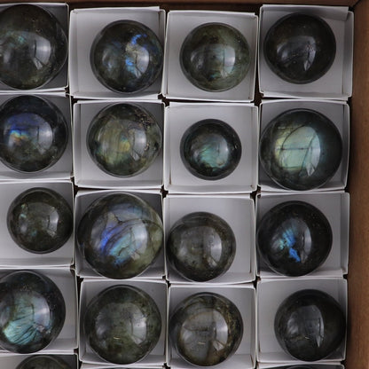 Labradorite Spheres Set of 27