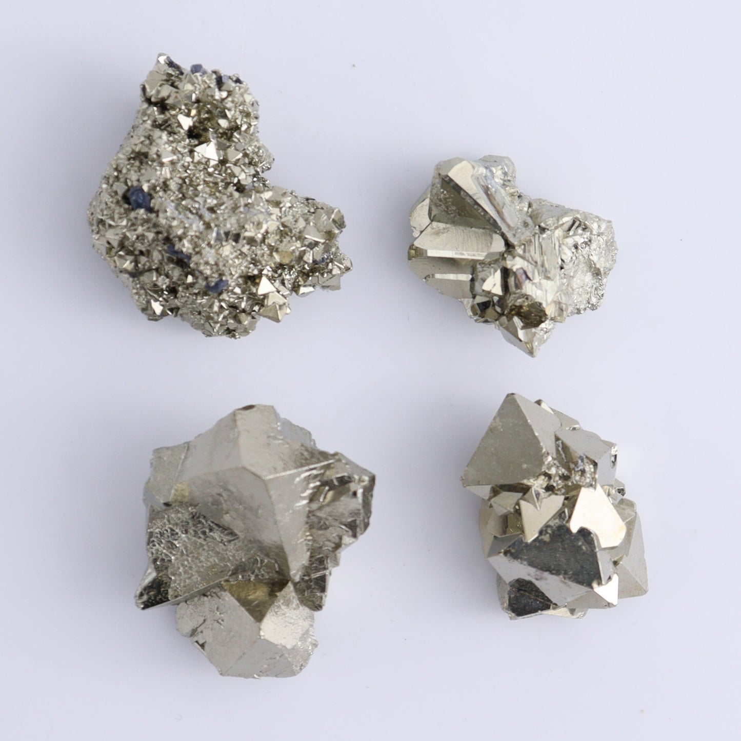 Octahedral Pyrite Clusters Set of 35 - Expert Wholesale and Supplier of Wholesale Crystals & Bulk Gemstones, ["Clusters","Octahedral Pyrite","Peru","Pyrite"]