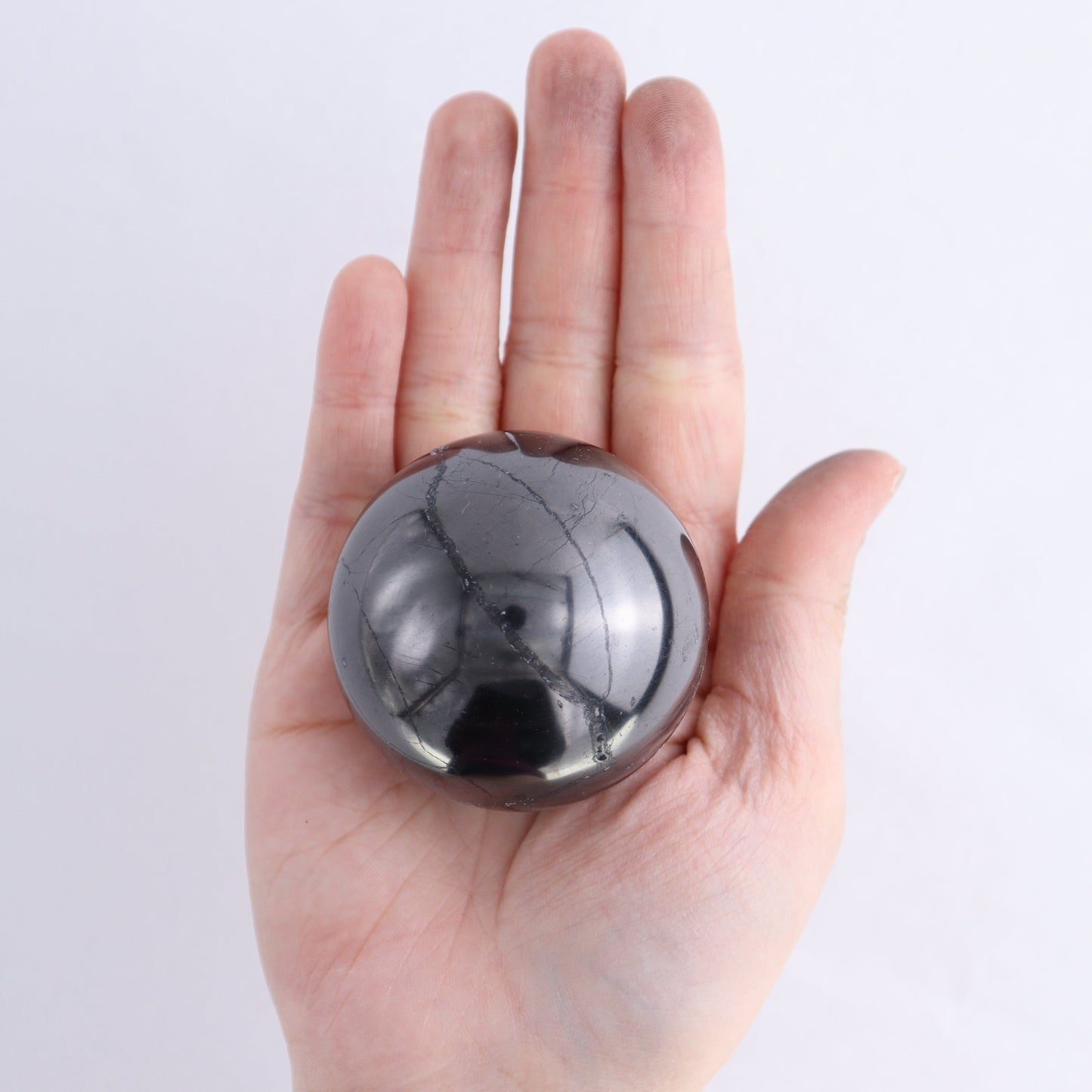 One Shungite Sphere 5 cm - Expert Wholesale and Supplier of Wholesale Crystals & Bulk Gemstones, ["Shungite","Spheres"]