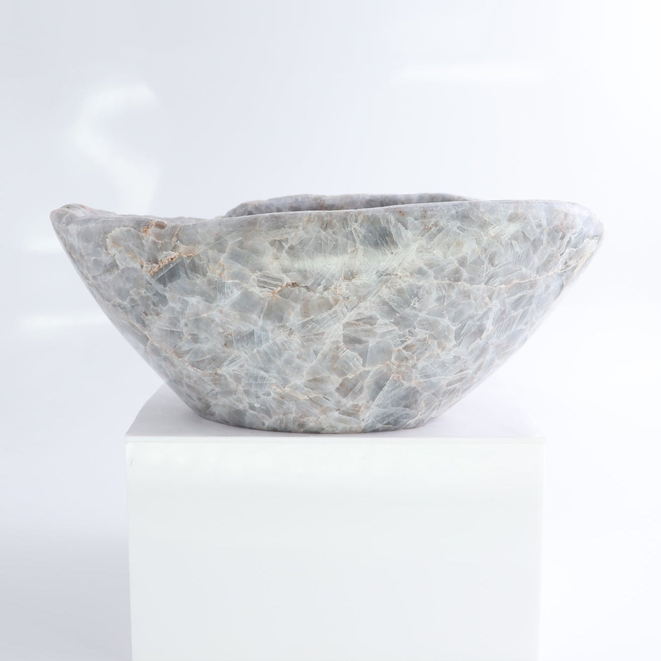 Blue Calcite Bowl 10"