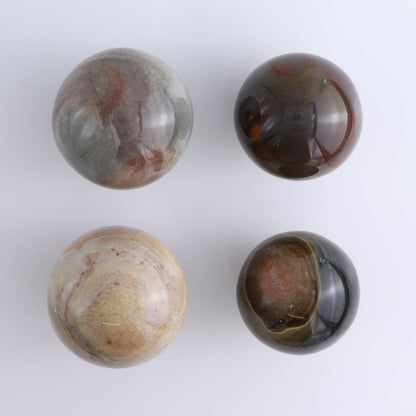 Polychrome Jasper Spheres Set of 4