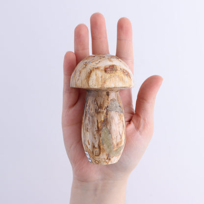 Petrified Wood Mushrooms Set of 4 - Expert Wholesale and Supplier of Wholesale Crystals & Bulk Gemstones, ["Indonesia","Mushrooms","Petrified Wood"]