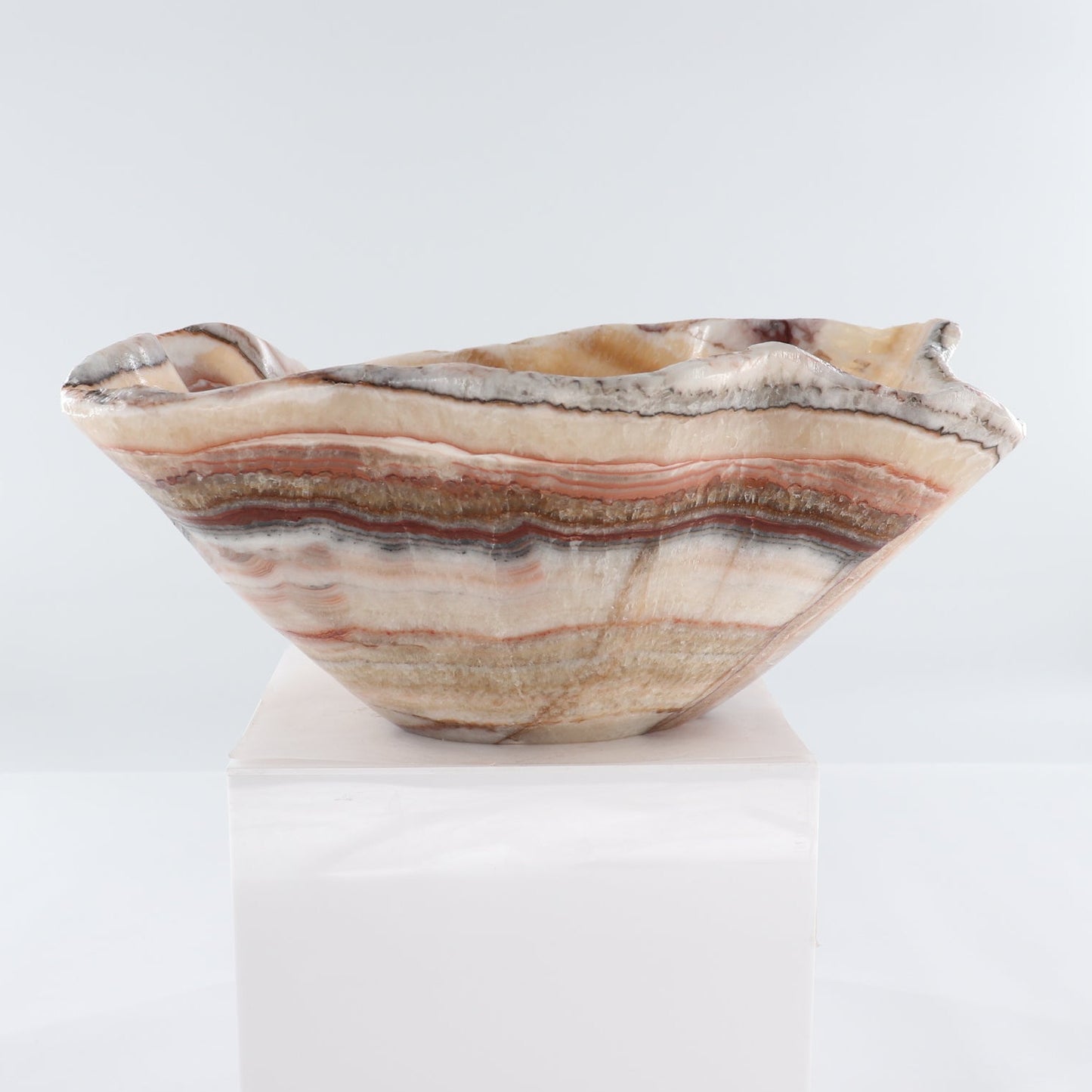 Mexican Onyx/Calcite Bowl 15"