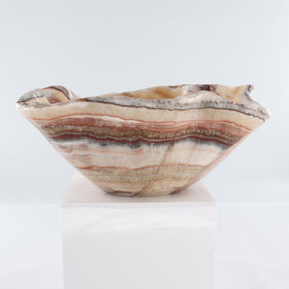 Mexican Onyx/Calcite Bowl 15"
