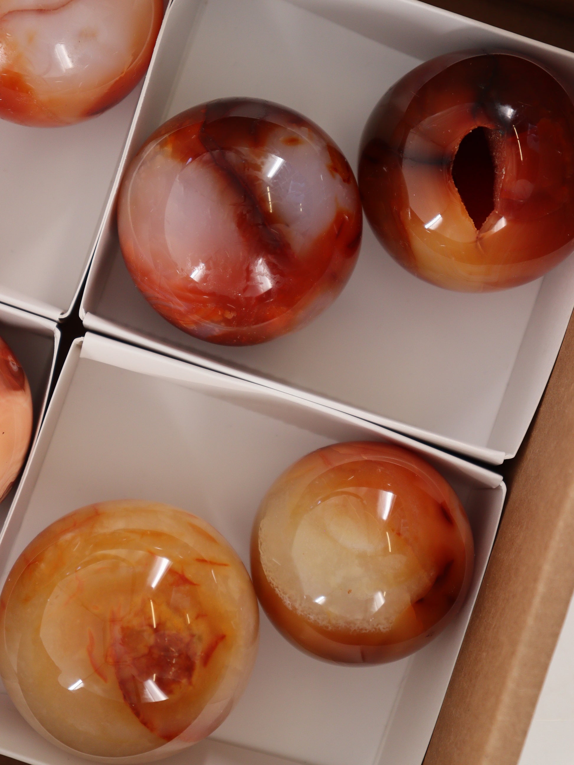 Carnelian Spheres Set of 8 - Expert Wholesale and Supplier of Wholesale Crystals & Bulk Gemstones, []