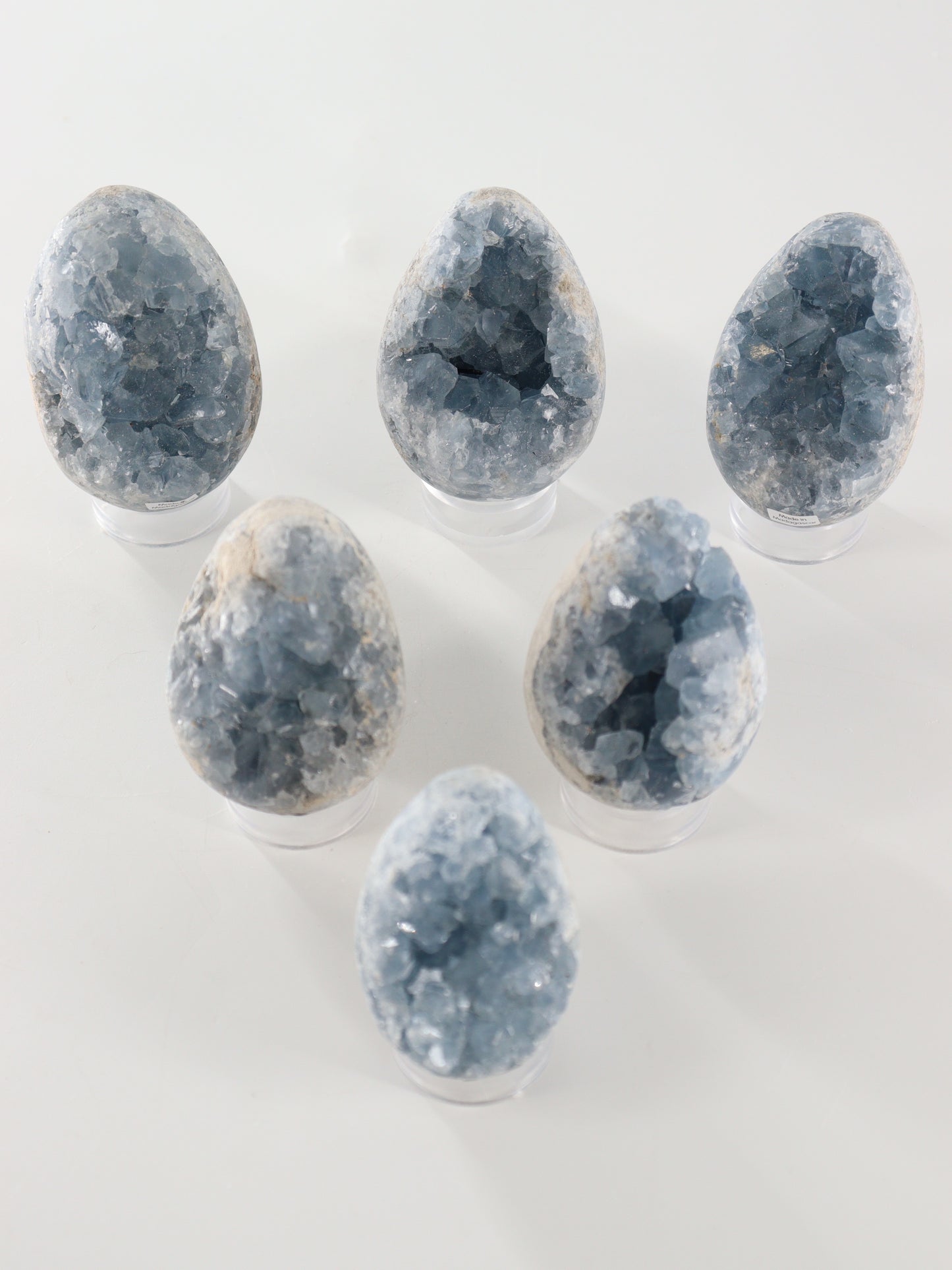 Celestite Eggs Set of 6 - Expert Wholesale and Supplier of Wholesale Crystals & Bulk Gemstones, []