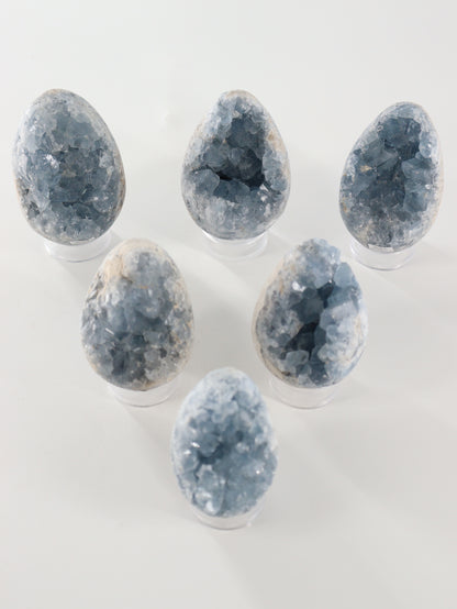 Celestite Eggs Set of 6 - Expert Wholesale and Supplier of Wholesale Crystals & Bulk Gemstones, []