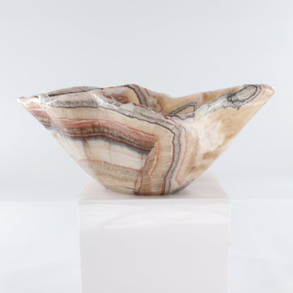 Mexican Onyx/Calcite Bowl 15"