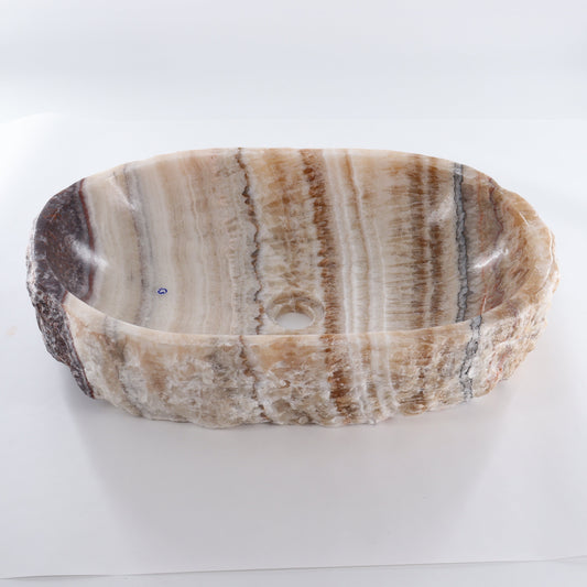 Mexican Onyx/Calcite Oval Sink Bowl