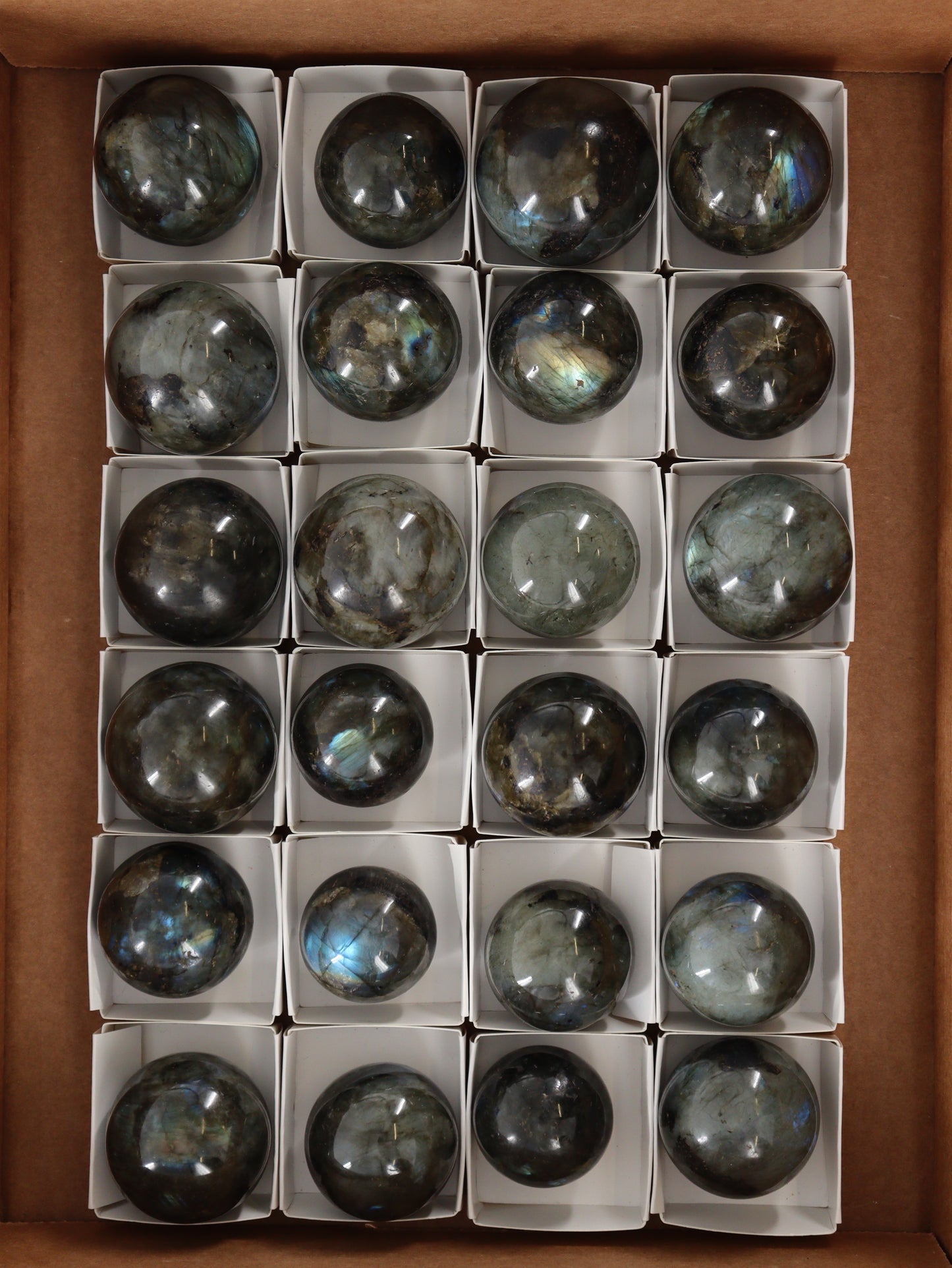 Labradorite Spheres Flat - Expert Wholesale and Supplier of Wholesale Crystals & Bulk Gemstones, []