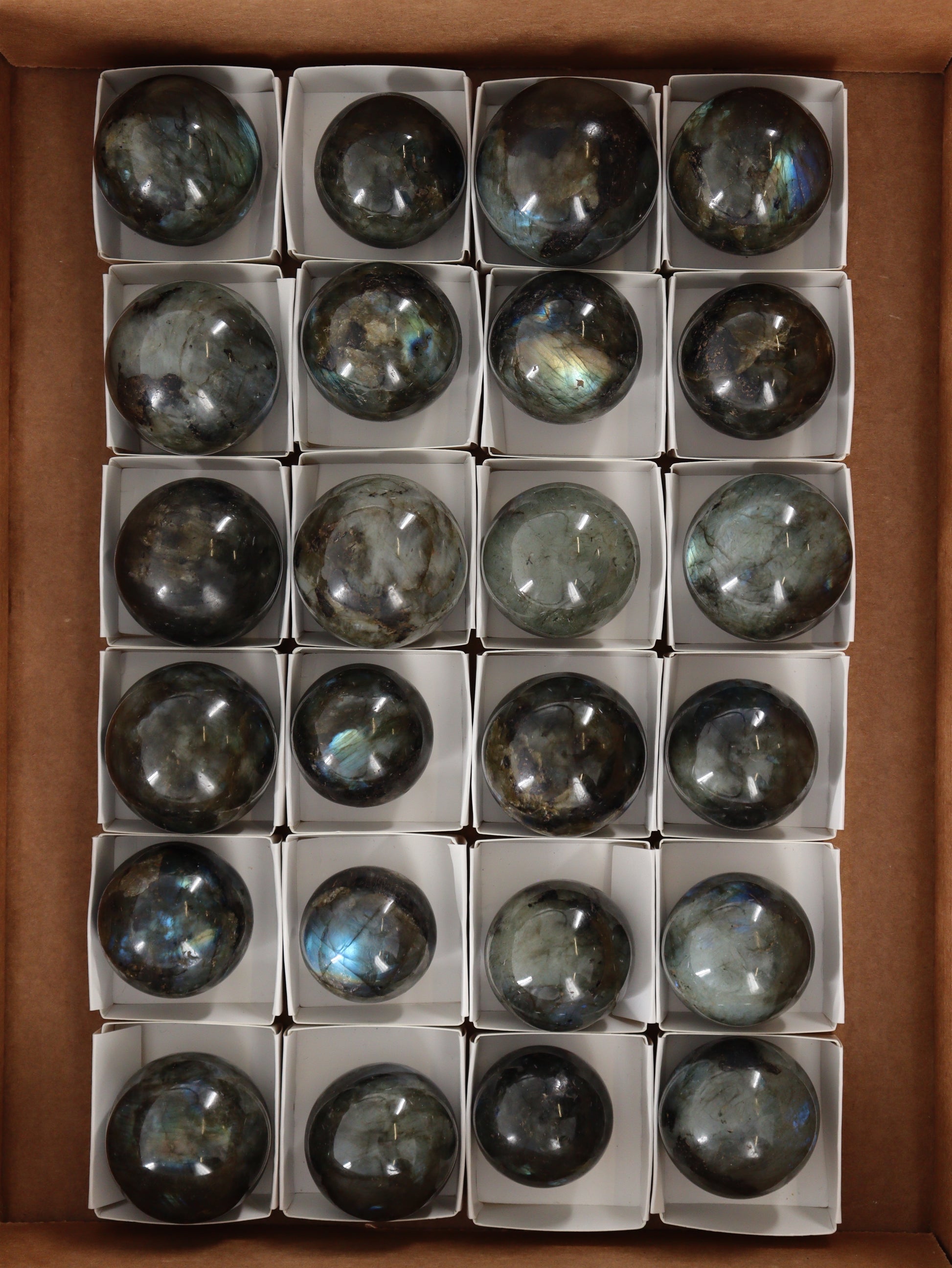 Labradorite Spheres Flat - Expert Wholesale and Supplier of Wholesale Crystals & Bulk Gemstones, []