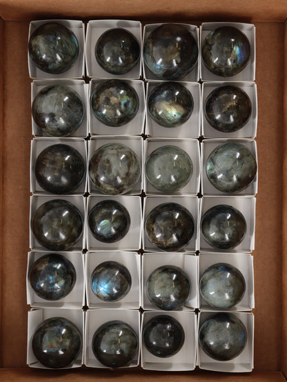 Labradorite Spheres Flat - Expert Wholesale and Supplier of Wholesale Crystals & Bulk Gemstones, []
