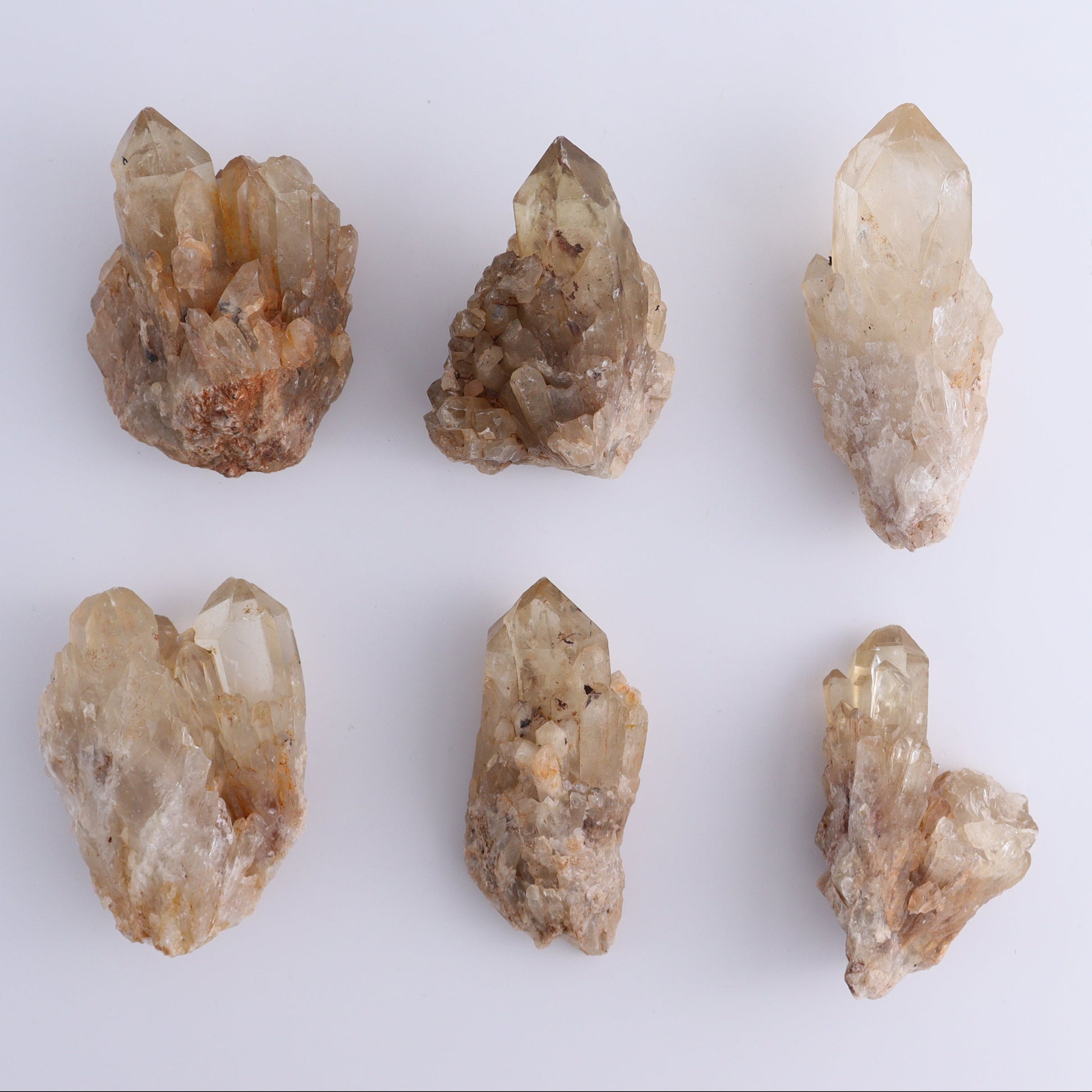 Congo Citrine Set of 6 - Expert Wholesale and Supplier of Wholesale Crystals & Bulk Gemstones, ["Citrine","Congo","Rough","Roughs"]
