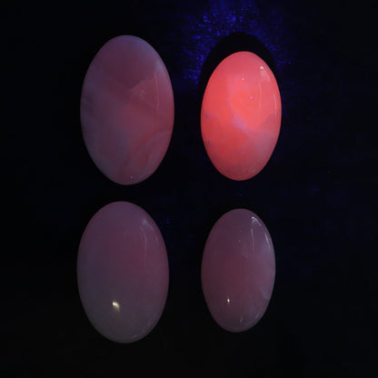 Pink Mangano Calcite Palm Stone Set of 6