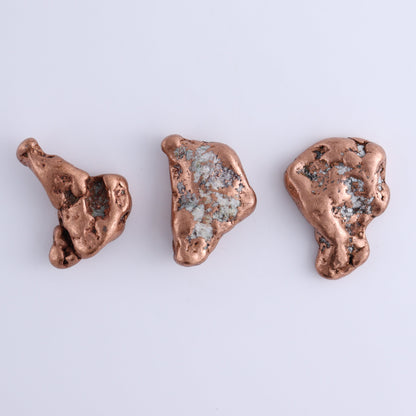 Copper Nuggets Flat of 12 - Expert Wholesale and Supplier of Wholesale Crystals & Bulk Gemstones, ["copper","Copper Nuggets","Freeforms","United States"]